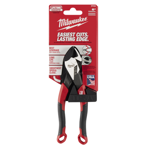 Milwaukee USA Diagonal Pliers 152mm with Comfort Grip