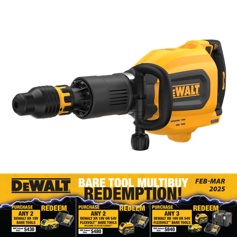 DeWalt Flexvolt Cordless Demolition Hammer 11kg 54V - Bare Tool