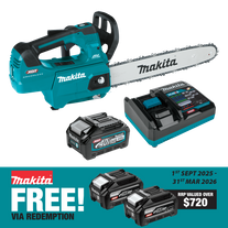 Makita XGT Cordless Chainsaw Brushless Top Handle 350mm 40V 4Ah