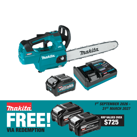 Makita XGT Cordless Chainsaw Brushless Top Handle 350mm 40V 4Ah