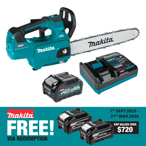 Makita XGT Cordless Chainsaw Brushless Top Handle 350mm 40V 4Ah