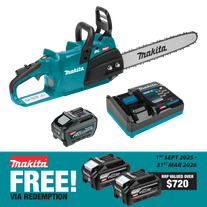 Makita XGT Cordless Chainsaw Brushless 40cm 40V 5Ah
