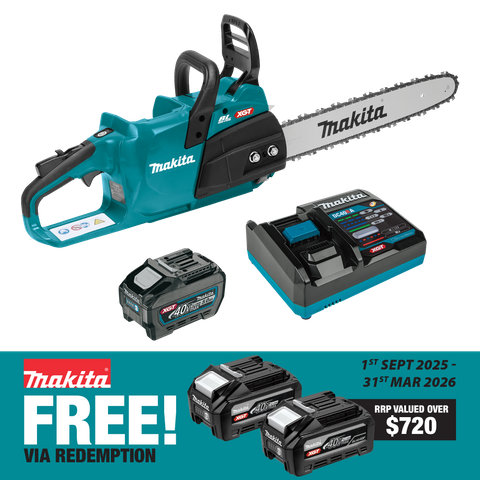 Makita XGT Cordless Chainsaw Brushless 40cm 40V 5Ah