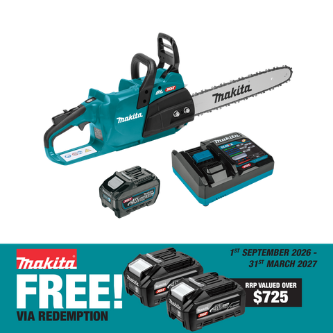 Makita XGT Cordless Chainsaw Brushless 40cm 40V 5Ah