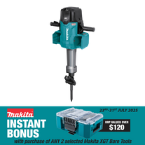 Makita XGT Cordless Demolition Hex Hammer Brushless 80v (40vx2) - Bare Tool