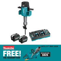 Makita XGT Cordless Demolition Hex Hammer Brushless 80v (40vx2) 8Ah