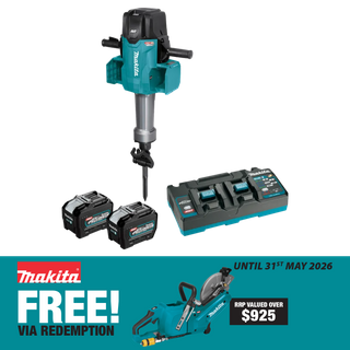 Makita XGT Cordless Demolition Hex Hammer Brushless 80v (40vx2) 8Ah