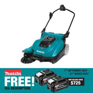 Makita XGT Cordless Brushless Vacuum Sweeper 40V - Bare Tool