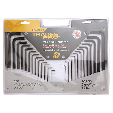 Trades Pro Hex Key Set Combination 25pc