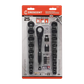 Crescent Pass-Thru Spline Drive Socket Set Metric/SAE 3/8in Dr 25pc