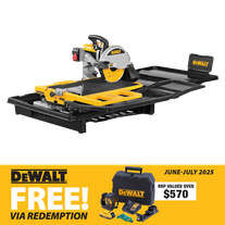 DeWalt Sliding Tile Saw and Stand 2200W 250mm