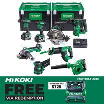HiKOKI MultiVolt Cordless Combo Kit Brushless 8pc 18V/36V