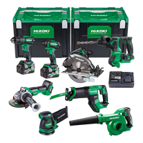 HiKOKI MultiVolt Cordless Combo Kit Brushless 8pc 18v/36v