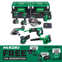 HiKOKI MultiVolt Cordless Combo Kit Brushless 8pc 18v/36v