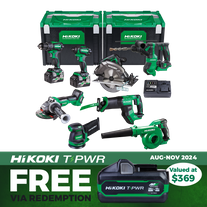 HiKOKI MultiVolt Cordless Combo Kit Brushless 8pc 18v/36v