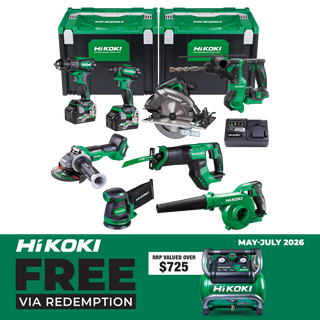 HiKOKI MultiVolt Cordless Combo Kit Brushless 8pc 18V/36V
