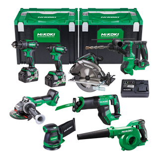 HiKOKI MultiVolt Cordless Combo Kit Brushless 8pc 18v/36v