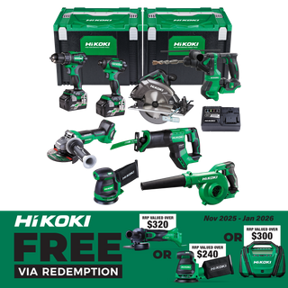 HiKOKI MultiVolt Cordless Combo Kit Brushless 8pc 18v/36v