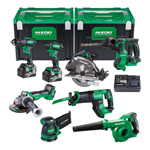 HiKOKI MultiVolt Cordless Combo Kit Brushless 8pc 18v/36v