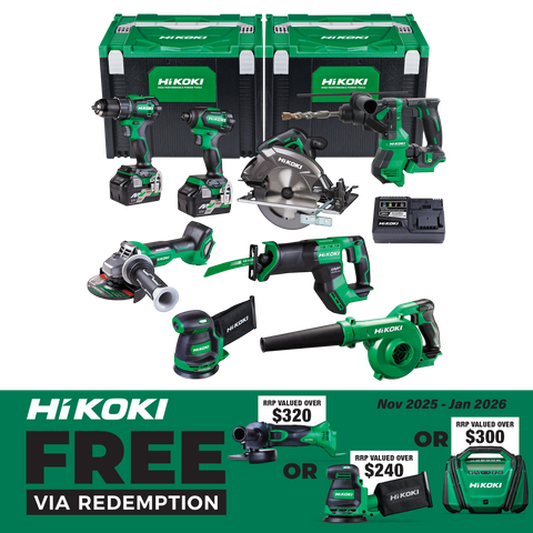 HiKOKI MultiVolt Cordless Combo Kit Brushless 8pc 18v/36v