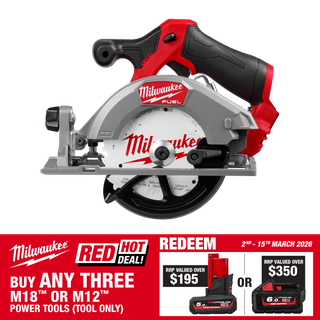 Milwaukee M12 FUEL Cordless Circular Saw Brushless Gen2 140mm 12V - Bare Tool