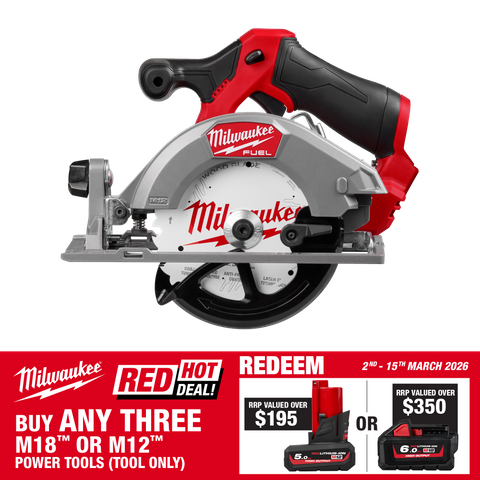 Milwaukee M12 FUEL Cordless Circular Saw Brushless Gen2 140mm 12V - Bare Tool