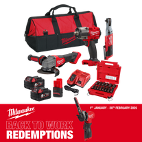 Milwaukee M18 FUEL Cordless Power Pack Brushless 3pc Kit 3AG 18V/12V 5Ah/2.5Ah