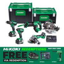HiKOKI MultiVolt Cordless Combo Kit Brushless 5pc 18/36v
