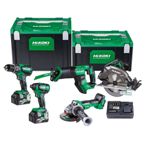 HiKOKI MultiVolt Cordless Combo Kit Brushless 5pc 18/36v