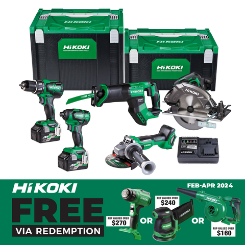 HiKOKI MultiVolt Cordless Combo Kit Brushless 5pc 18/36v