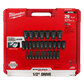 Milwaukee Shockwave Impact Socket Set 1/2in Dr Metric Deep 29pc
