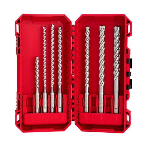 Milwaukee Drill Bit SDS Plus Set MX4 4-Cut 7pce