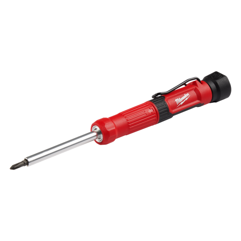 Milwaukee Multi Bit Screwdriver Pocket Precision 4-in-1