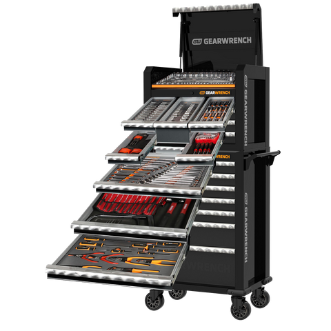 GEARWRENCH Combination Toolkit 332pc + 28in Tool Chest Trolley