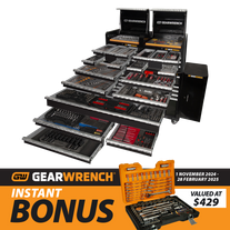 GEARWRENCH Combination Toolkit+28in Tool Chest+58in Trolley+2 Side Cabinets