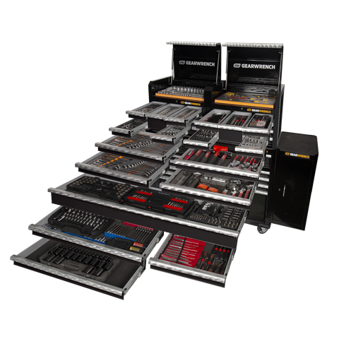 GEARWRENCH Combination Toolkit 657pc +28in Tool Chest+58in Trolley+2