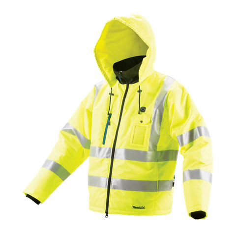 Makita Heated Jacket Fluro Hi-Vis Medium 12v/18v - Bare Tool