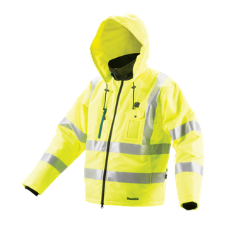 Makita Heated Jacket Fluro Hi-Vis XLarge 12v/18v - Bare Tool