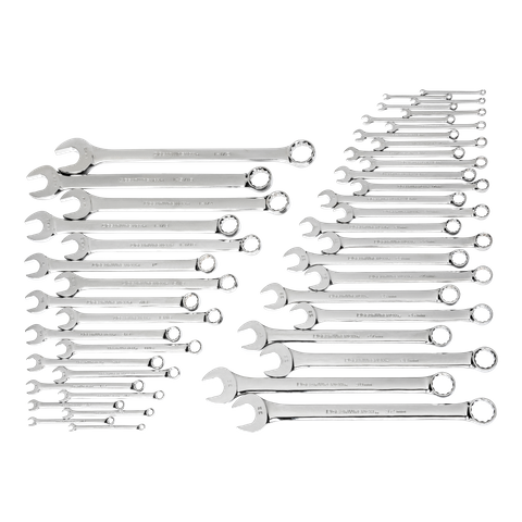 Gearwrench 44pc 12pt Long Patteren Combination Metric/SAE Spanner Set