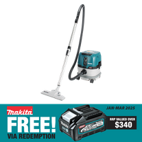 Makita XGT Cordless Vacuum Cleaner Brushless Wet/Dry 8L 40v - Bare Tool