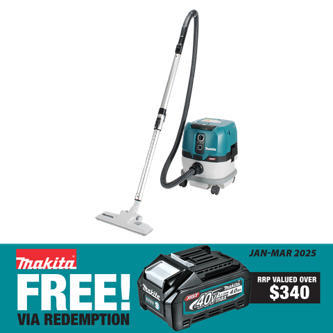 Makita XGT Cordless Vacuum Cleaner Brushless Wet/Dry 8L 40v - Bare Tool