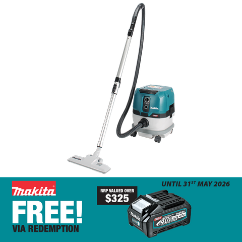 Makita XGT Cordless Vacuum Cleaner Brushless Wet/Dry 8L 40v - Bare Tool