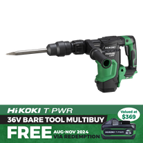 HiKOKI Cordless Demolition Hammer SDS Max 36V - Bare Tool