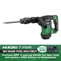 HiKOKI Cordless Demolition Hammer SDS Max 36V - Bare Tool