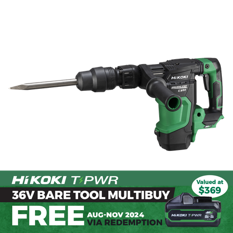 HiKOKI Cordless Demolition Hammer SDS Max 36V - Bare Tool