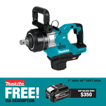 Makita XGT Cordless Impact Wrench 1in D-Handle 3150Nm 40V - Bare Tool