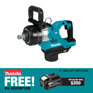Makita XGT Cordless Impact Wrench 1in D-Handle 3150Nm 40V - Bare Tool