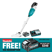 Makita XGT Cordless Stick Vacuum Brushless HEPA 40V 2.5Ah