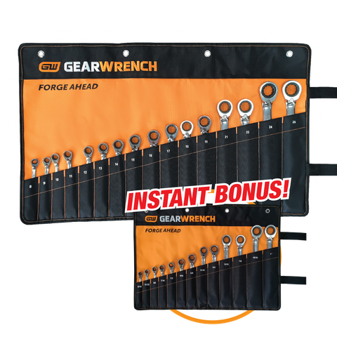 GEARWRENCH Wrench Metric 16pc with bonus SAE 13pc Reversible Ratchet Set