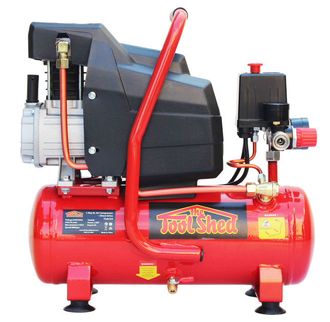 Buy ToolShed Air Compressor Direct Drive 1.5HP 8 Litre online in New